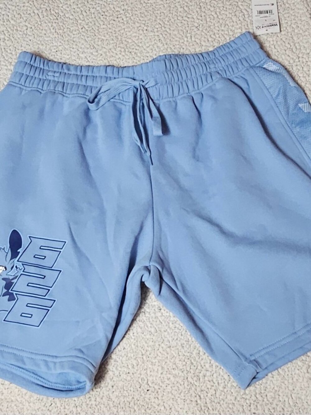 Disney Stitch Men's Knit Jogger Shorts Size Large NWT